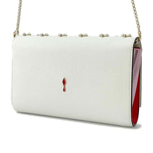 将图像加载到图库查看器中，Christian Louboutin Paloma Chain Wallet White/Pink/Multicolor 1185172 Leather/Patent Leather
