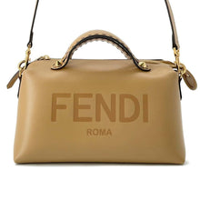 将图像加载到图库查看器中，FENDI BY THE WAY FENDI logo 2WAY Handbag Brown 8BL146 Leather Size Medium
