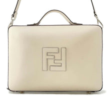 Load image into Gallery viewer, FENDI suitcase Ivory 7VV156-AAIW Leather Size Medium
