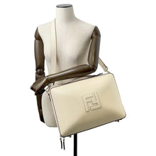 Load image into Gallery viewer, FENDI suitcase Ivory 7VV156-AAIW Leather Size Medium
