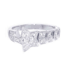 Load image into Gallery viewer, CHANEL Comet Collection Ring Size 53/#13J11457 18K White Gold
