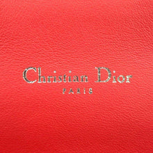 将图像加载到图库查看器中，Dior Miss Dior Cannage New Rock Chain Wallet Red Patent Leather
