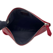 将图像加载到图库查看器中，FENDI Triplet Clutch Bag Red/White/Brown 8BS001 Leather
