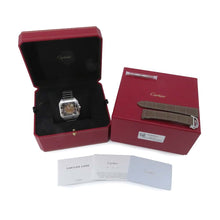 Load image into Gallery viewer, CARTIER Santos de Cartier LM W39.8mm Stainless Steel Brown DialWSSA0064
