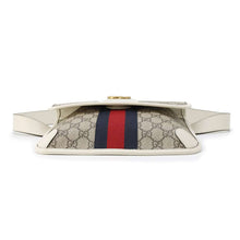 Load image into Gallery viewer, GUCCI GG Supreme Ophidia belt bag White/Beige 674081 GG SupremeCanvas Leather
