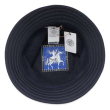 Load image into Gallery viewer, HERMES Fred H-Cut Hat Size 58 Marine/Indigo Cotton97% Polyurethane3%
