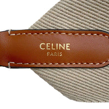 将图像加载到图库查看器中，CELINE Shoulder Strap Beige/Brown Canvas Leather
