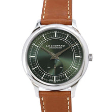 将图像加载到图库查看器中，Chopard L.U.C XPS W40mm Stainless Steel Leather forest green Dial168629-3001
