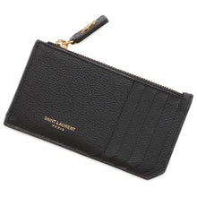 将图像加载到图库查看器中，SAINT LAURENT PARIS Fragment case Black 607926 Leather
