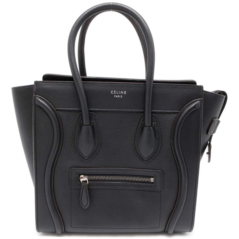 CELINE Luggage shopper Black 167793 Leather Size micro