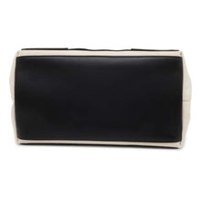 Load image into Gallery viewer, BALENCIAGA Navy Kabas Natural/Black 339933 Canvas Leather Size S
