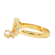 Load image into Gallery viewer, Dior Petit CD Ring Size M Gold R2232WOMCY_D03S Metal Crystal
