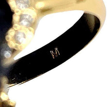 Load image into Gallery viewer, Dior Petit CD Ring Size M Gold R2232WOMCY_D03S Metal Crystal
