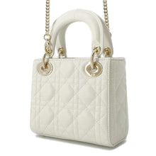 Load image into Gallery viewer, Dior Lady Dior Cannage 2WAY Handbag latté M0505ONGE Lambskin Size Mini
