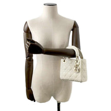 Load image into Gallery viewer, Dior Lady Dior Cannage 2WAY Handbag latté M0505ONGE Lambskin Size Mini
