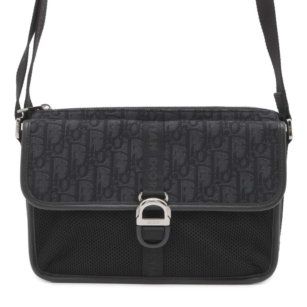 Dior Dior8 Oblique messenger bag Black 1EIPO302YKY Jacquard Leather