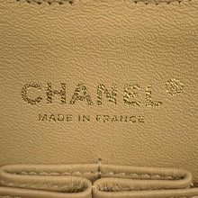 将图像加载到图库查看器中，CHANEL Matelasse W flap ChainShoulder Beige A01112 Lambskin Size 25
