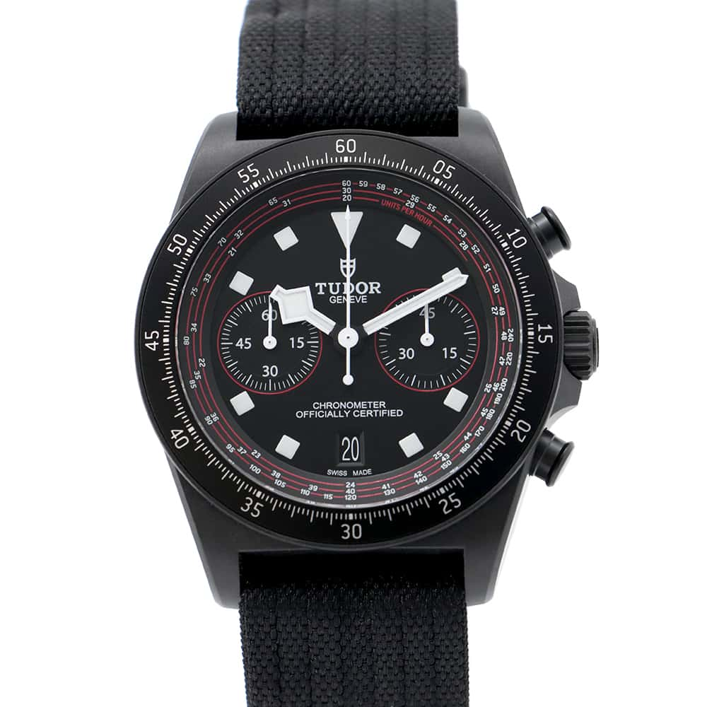 TUDOR Pelagos FXD Chrono W43mm TI FabricStrap Black DialM25827KN-0001