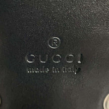 将图像加载到图库查看器中，GUCCI Jackie 1961 2wayBag HA HA HACollaboration Black 703744 Leather Size Small
