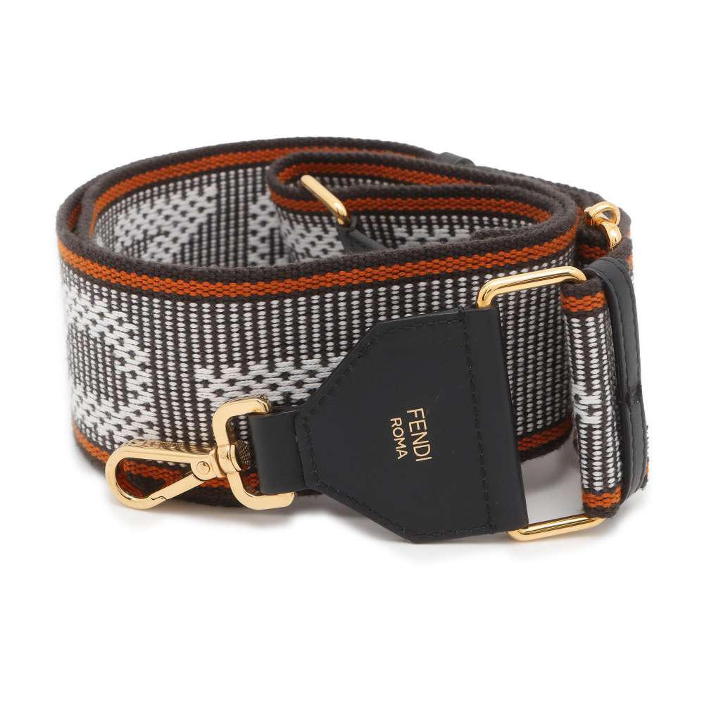 FENDI Strap you Black/White 8AV134 Canvas