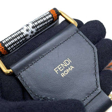 将图像加载到图库查看器中，FENDI Strap you Black/White 8AV134 Canvas
