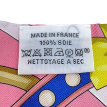 Load image into Gallery viewer, HERMES Twilly Arne Decourt Rose Bonbon/Blue Vif/White Silk100%
