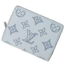 Load image into Gallery viewer, LOUIS VUITTON Portefeuille Clare Light Blue M82330 Monogram Mahina
