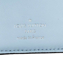 Load image into Gallery viewer, LOUIS VUITTON Portefeuille Clare Light Blue M82330 Monogram Mahina
