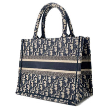 将图像加载到图库查看器中，Dior Book tote Navy M1265ZRIW_M828 Canvas Size Small
