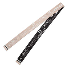 将图像加载到图库查看器中，CHANEL ★Scarf logo design Beige/Black Silk100%
