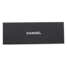 将图像加载到图库查看器中，CHANEL ★Scarf logo design Beige/Black Silk100%
