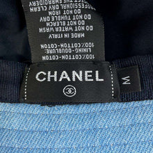 Load image into Gallery viewer, CHANEL Denim logo hat Size M Light BlueAA8088 Cotton100%
