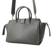 将图像加载到图库查看器中，SAINT LAURENT PARIS Downtown baby Gray 635346 Leather
