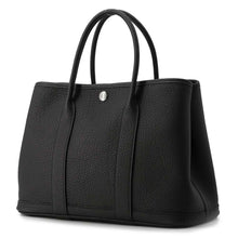 将图像加载到图库查看器中，HERMES Garden Party Black Negonda Leather Size TPM
