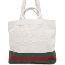 将图像加载到图库查看器中，GUCCI Tote Bag with embossed details Natural 782741 Canvas
