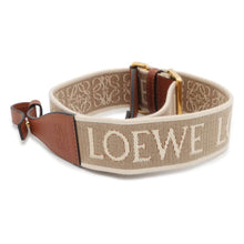 将图像加载到图库查看器中，LOEWE Anagram Loop Strap Natural/Tan C886T90X01 Canvas Leather
