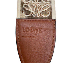 将图像加载到图库查看器中，LOEWE Anagram Loop Strap Natural/Tan C886T90X01 Canvas Leather
