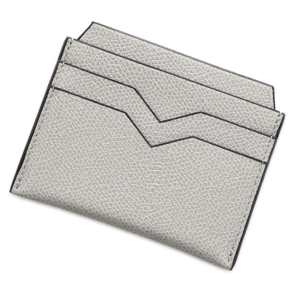 Valextra Valextra Card Case Ash gray SGNL0077028 Leather