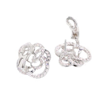 Load image into Gallery viewer, CHANEL Camellia Collection EarringsJ2672 18K White Gold
