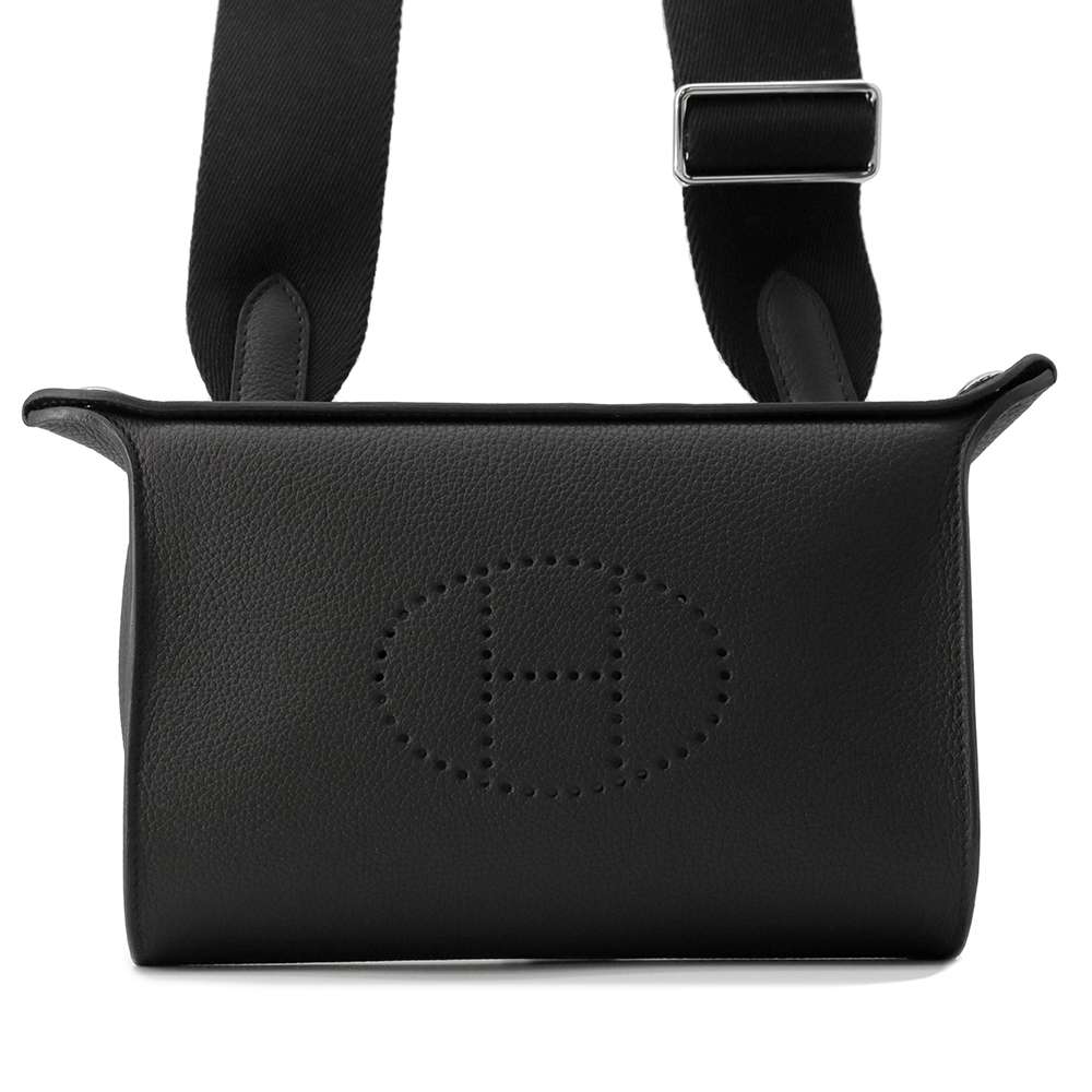 HERMES Videpoches Black Togo Leather