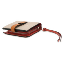 将图像加载到图库查看器中，LOEWE Anagram Compact Zip Wallet Light Oats / Honey C660Z41X01 Leather
