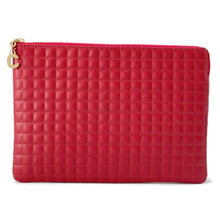 将图像加载到图库查看器中，CELINE CBag Charm Clutch Bag Red 10B813BFL Leather
