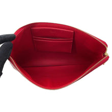 将图像加载到图库查看器中，CELINE CBag Charm Clutch Bag Red 10B813BFL Leather
