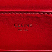 将图像加载到图库查看器中，CELINE CBag Charm Clutch Bag Red 10B813BFL Leather
