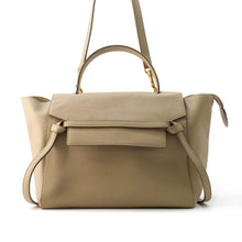 将图像加载到图库查看器中，CELINE Belt bag Beige189103ZVA Leather Size Mini
