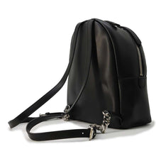 Load image into Gallery viewer, FENDI Ribbon Pearl Backpack Black 8BZ038 Leather Faux Pearl
