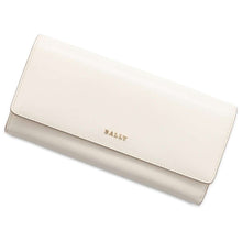 将图像加载到图库查看器中，BALLY Long flap wallet Ivory Leather
