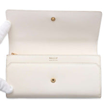 将图像加载到图库查看器中，BALLY Long flap wallet Ivory Leather
