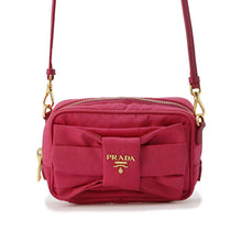 将图像加载到图库查看器中，PRADA Ribbon Shoulder Pouch Pink 1N1727 Nylon
