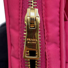 将图像加载到图库查看器中，PRADA Ribbon Shoulder Pouch Pink 1N1727 Nylon
